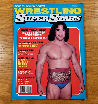 #ad WRESTLING SUPERSTARS Sports Review Series Magazine Vintage Issue October 1979 $14.99