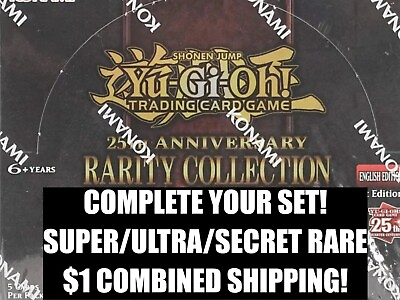 #ad Yu Gi Oh 25th Anniversary Rarity Collection Super Ultra Secret You Pick Choose C $2.50