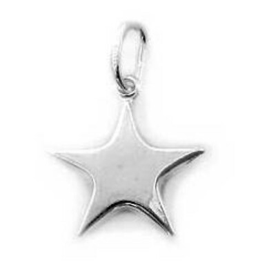 #ad Guaranteed Genuine 925 Sterling Silver Star Charm Pendant $14.55