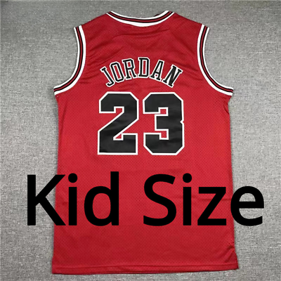 #ad 4 Colors Kid Size Chicago Jordan 23# Basketball Jersey All Stitched Youth $22.98
