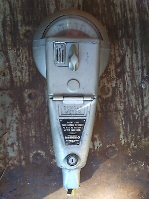 Vintage Duncan Parking Meter Working Duncan 60 With Key. Unrestored. $190.00