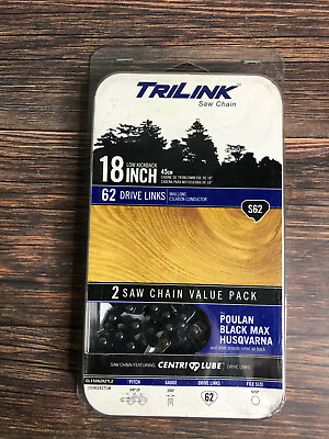 #ad Trilink Saw Chain 18quot; 2 PACK For Echo Homelite Poulan And More Brand New $8.99