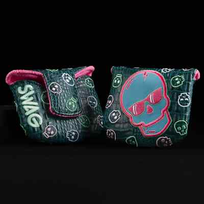 #ad SWAG GOLF PASTEL GREEN SKULL MALLET COVER EXOTIC COVER $199.99