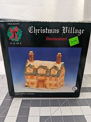 Holiday Home Christmas Village House 6 Inch Porcelain Walmart $11.66