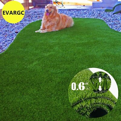 49x6.6ft Artificial Grass Turf Mat Synthetic Landscape Fake Lawn Pet Dog Garden #ad $152.59