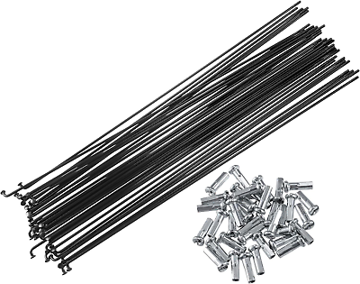 36 Pcs Bicycle Steel Spokes 14G Bike Spoke with Nipples for Most Bicycle #ad $22.49