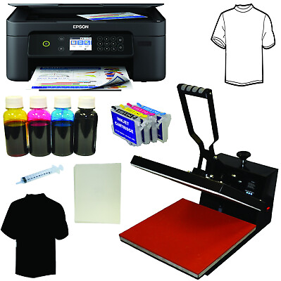 #ad 15x15quot; Heat PressPrinter All in 1 Wireless Ink Kit Heat Transfer Paper Tshirts C $489.99