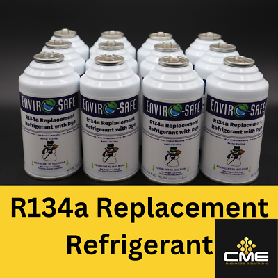 #ad Enviro Safe Auto R134a Replacement Refrigerant with dye CASE OF 12 CANS $108.00