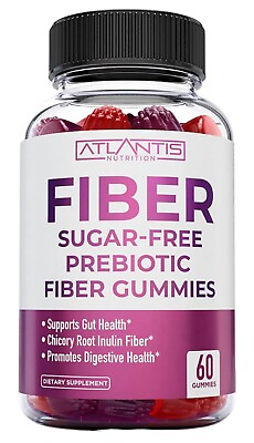 Sugar Free Prebiotic Fiber Gummies Gut Health amp; Healthy Digestion Exp:12 24 $15.99