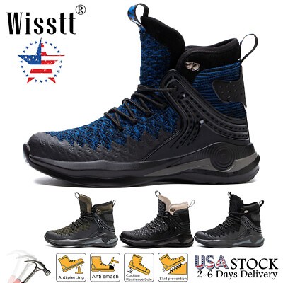 #ad Mens Waterproof Indestructible Work Boots Sports Steel Toe Safety Shoes Sneaker $37.99