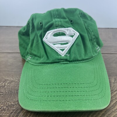 Superman Hat Green Superman Hat Adjustable Adult Size Hat Cap $5.40