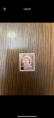 #ad Timbre Nouvelle Zélande Rare Erreur New Zealand Stamp Double Error On A 1953 C $6000.00