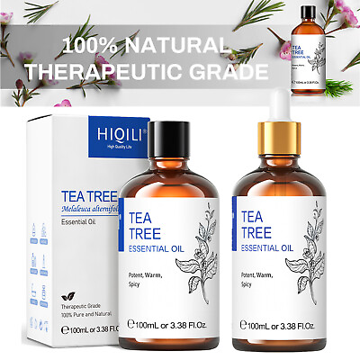 #ad #ad HIQILI Tea Tree Essential Oil 100% Pure Natural Diffuser Oil SkinToenail Fungus $8.09
