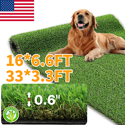 Green Artificial Fake Synthetic Grass Rug Garden Landscape Lawn Carpet Mat Turf $37.69