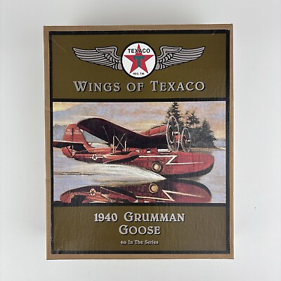 Wings Of Texaco 1940 Grumman Goose 4th In The Series Die Cast Metal Coin Bank $34.99