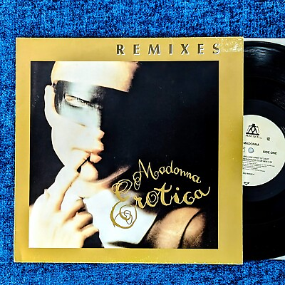 #ad MADONNA EROTICA 12#x27;#x27; VINYL MAXI EU GERMANY 1992 GOLD FRAME MATTE COVER LP $85.00