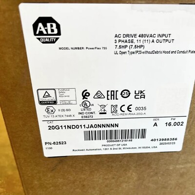 AB 20G11ND011JA0NNNNN New In Box Free Expedited Shipping US Stock #ad $2049.00
