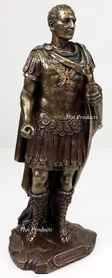 10quot; Gaius Julius Caesar Roman Dictator Emperor Statue Sculpture Bronze Finish $65.25