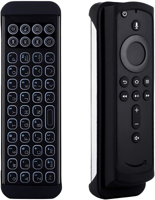 #ad iPazzPort Mini Bluetooth Wireless Keyboard Remote with Backlit for Fire TV Stic $27.88