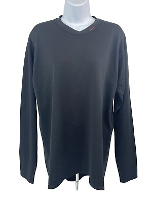#ad Marmot Shirt Womens Base Layer XL Black Crew Neck Pullover Shirt USA $17.97