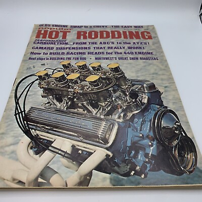 Popular Hot Rodding: AUG 1968 Olds Engine In A Chevy Camaro 440 Fun Bug VTG $5.29