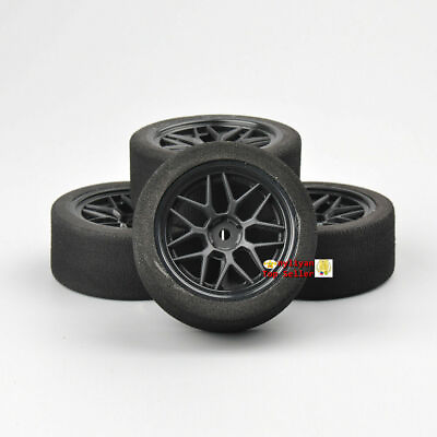 #ad RC 4PCS 1 10 Unique Foam Tiresamp;Wheel Rims For HSP 1:10 on Road Model Car Tyres $23.36