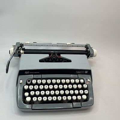 Smith Corona Galaxie Twelve XII 12 Vintage Typewriter RARE COLOR SOLD AS IS $72.25