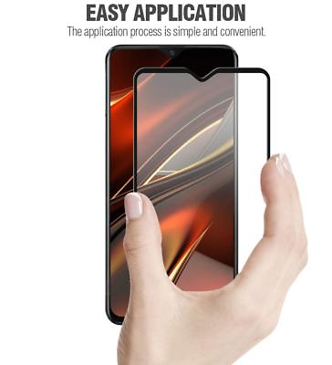 #ad For OnePlus 6T HD Clear Tempered Glass Full Screen Protector Black $5.94