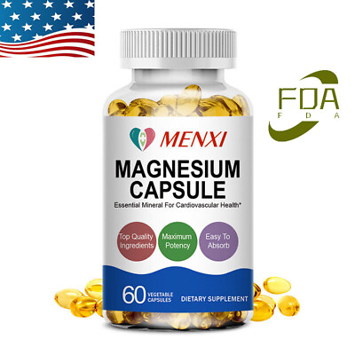 #ad Magnesium Complex Capsules Improves Mood Strong Muscle amp; Health Bones 60 pcs US $11.89