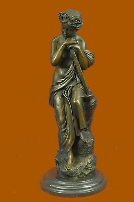 MAGNIFICENT FRENCH ART NOUVEAU DECO BRONZE NUDE STATUE OF A WOMAN SIGNED ART NR $209.65
