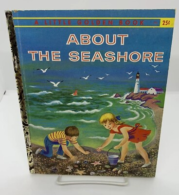 #ad Little Golden Book: About the Seashore by Kathleen N. Daly Vtg 1957 1st ed. quot;Aquot; $21.95