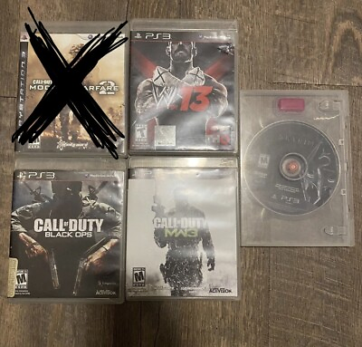 PlayStation 3 PS3 Lot 4 Games Skyrim W13 Call Duty MW3 Black Ops $19.99