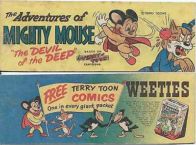 #ad WEETIES AUSTRALIA CEREAL GIVEAWAY PROMO MERRY MELODIES MIGHTY MOUSE DEVIL DEEP $185.00