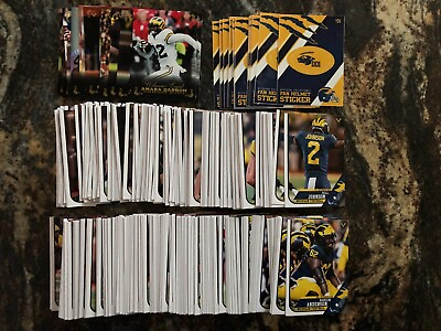 #ad 2023 Valiant Michigan Wolverines Base Card Legends Helmet Sticker Pick Your Card $3.99