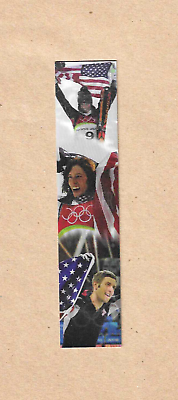 #ad USA 2010 OLYMPIC WINTER GAMES holographic bookmark Shaun White etc. $3.99