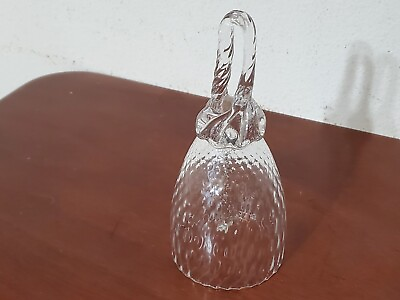 #ad Crystal Etched Ringing Bell 7 in. Clear $6.99