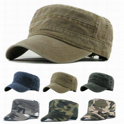 #ad Men Cap Army Hat Cadet Castro Military Patrol Baseball Summer Camo Camouflage $8.99