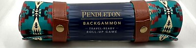 #ad Pendleton Backgammon Travel Ready Roll Up Game Camping NEW $31.00