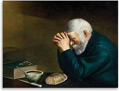 #ad Print Grace by Eric Enstrom; Daily Bread Man Praying At Dinner $8.54