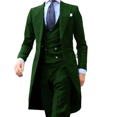 #ad Fashion Coat Men#x27;s Suit 3 piece Jacketvesttrousers 2023 Hot $166.59