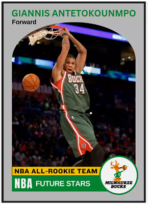 #ad 2013 Giannis Antetokounmpo Future Stars NBA Rookie Card Milwaukee Bucks #34 $9.99