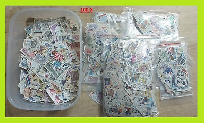 #ad Czechoslovakia Stamps Collection 100 Used Stamps $3.47