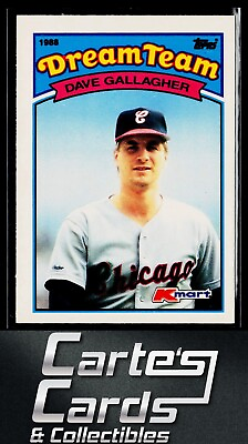 #ad Dave Gallagher 1989 Topps Kmart Dream Team #7 Chicago White Sox $1.50