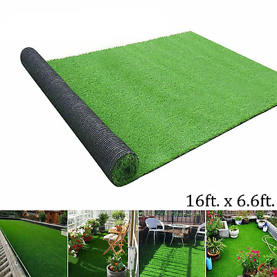 16x6.6 ft Artificial Grass Mat Synthetic Landscape Fake Lawn Pet Dog Turf Garden $51.24