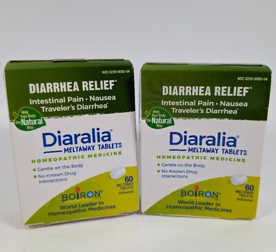 #ad Boiron 2 Packs Diaralia Meltaway Tablets Homeopathic Diarrhea Relief Exp 04 24 $8.88