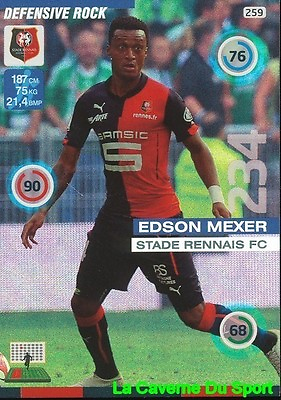 #ad 259 EDSON MEXER MOZAMBIQUE STADE RENNAIS.FC DEFENSIVE CARD ADRENALYN 2016 PANINI EUR 3.99