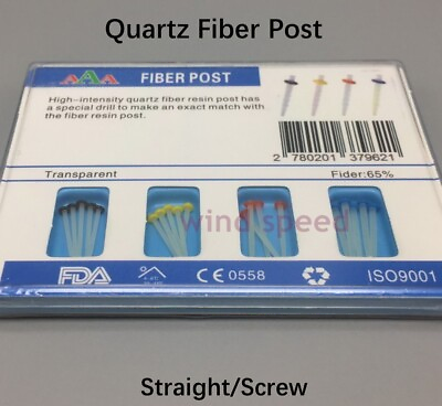 #ad Dental Quartz Resin Fiber Post Straight Screw Root Canal Pins 1.0 1.8mmDrills $6.99