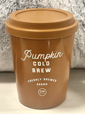 #ad JUMBO 31.3 oz DW Home PUMPKIN FRESH COLD BREW Coffee Cup Style Candle $45.64