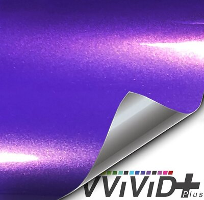 #ad VVivid 2018 VVivid Poison Purple Gloss Vinyl Car Wrap Film V229 $1.99