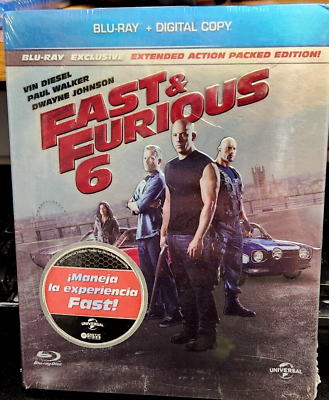 #ad Fast amp;Furious 6 2013 Blu Ray Digital Copy Paul Walker Factory Sealed $12.00